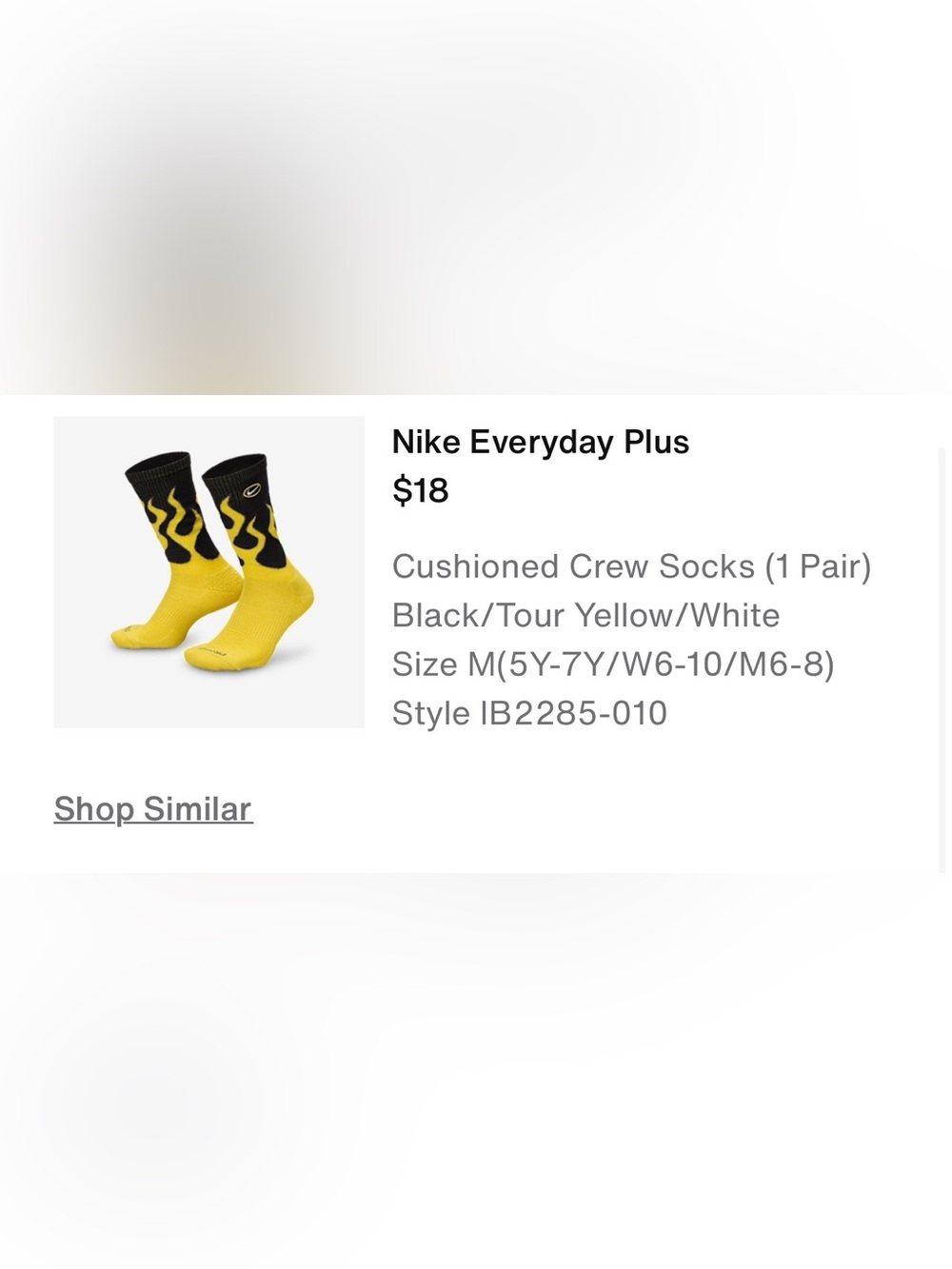 🔥Nike Flame Socks - 🧦 W6-10
